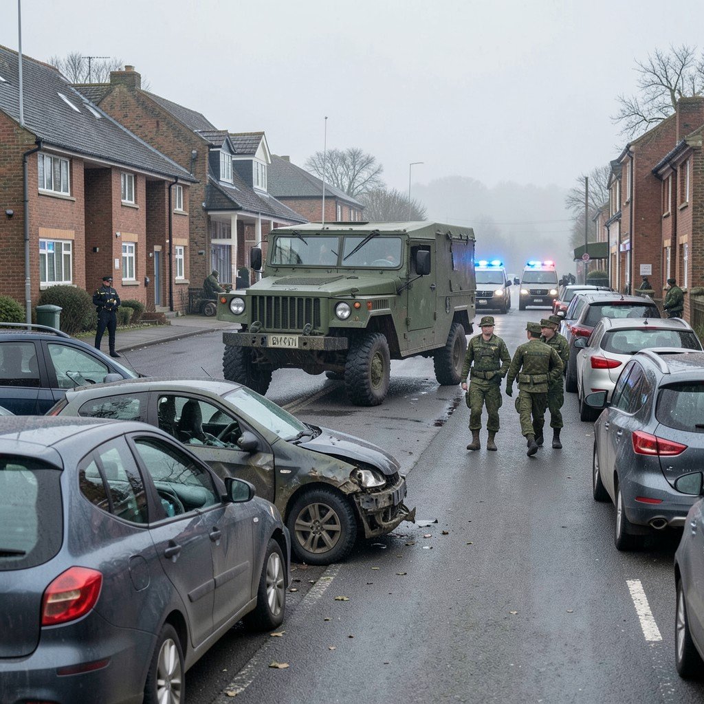 British soldiers arrested for stealing armored vehicle in drunken joyride
