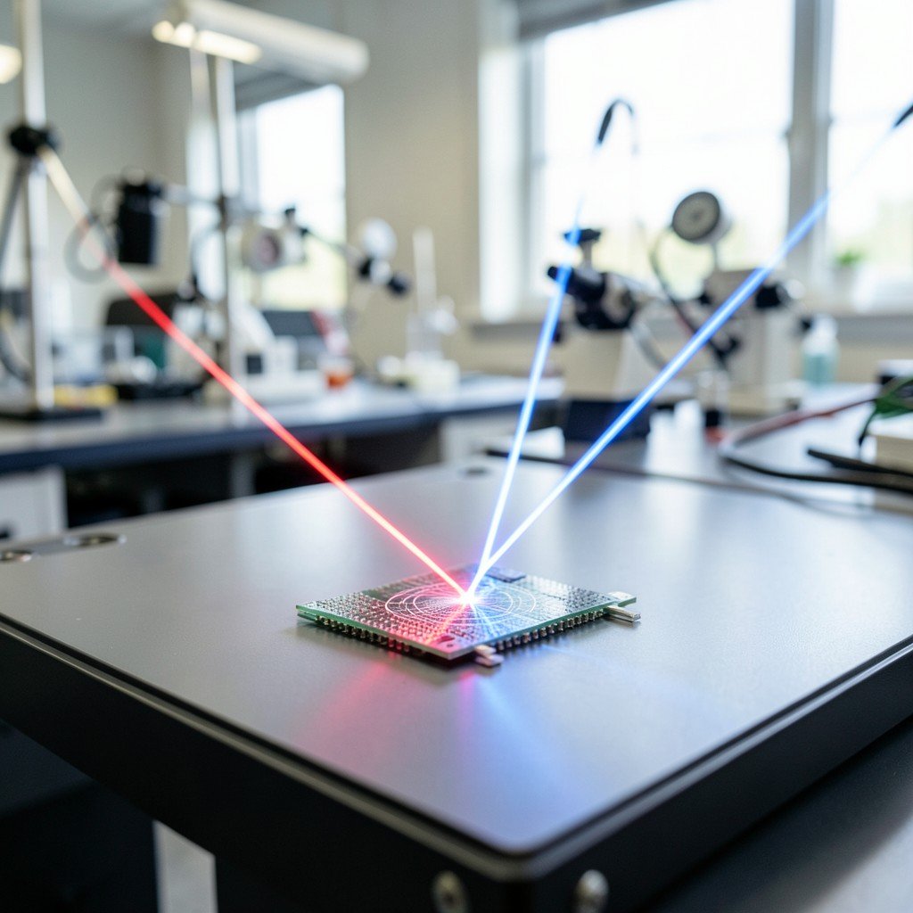 Electron Lighthouse Uses Laser Light to Steer Quantum Current