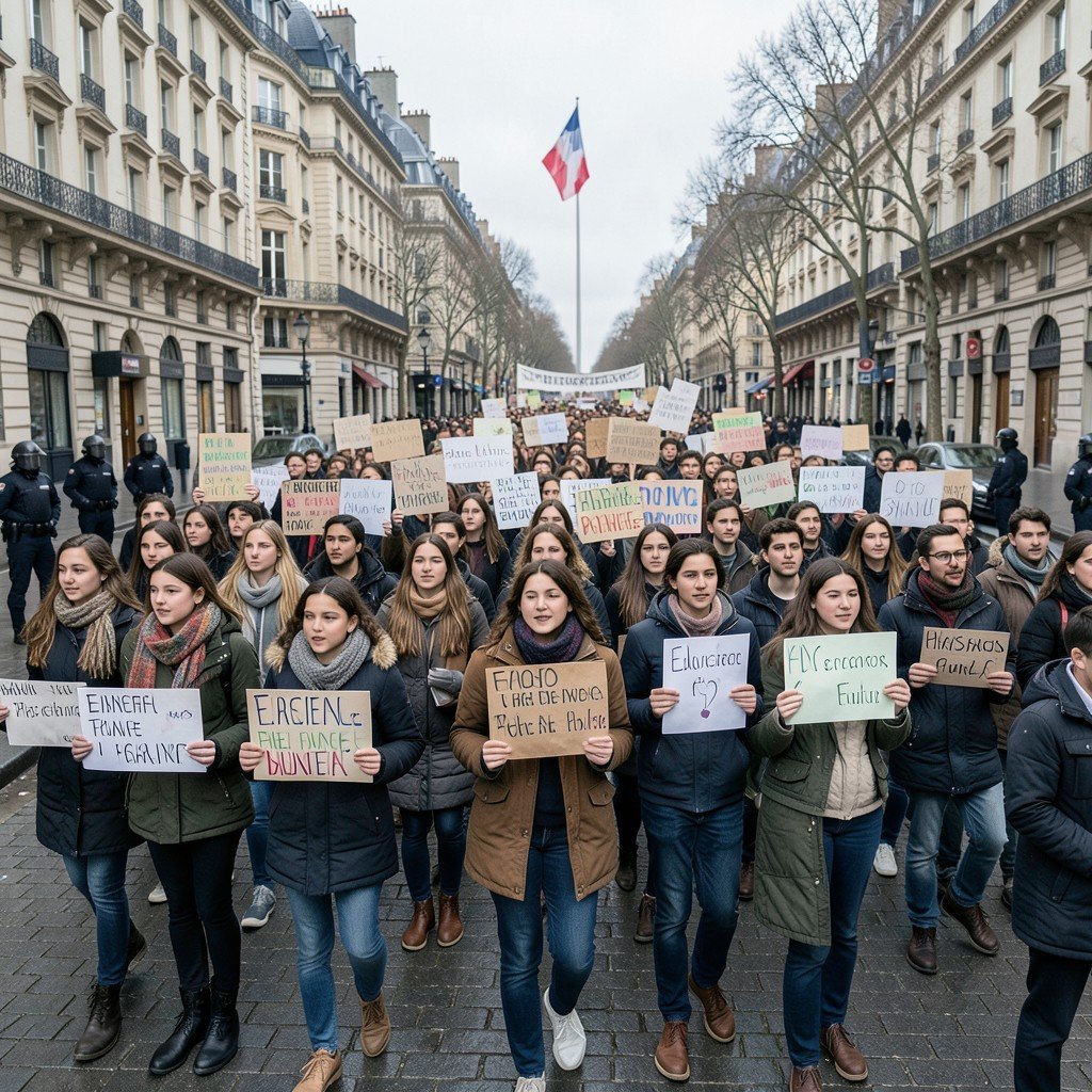 France Student Protests Deepen as Fiscal Crisis and Budget Cuts Grow