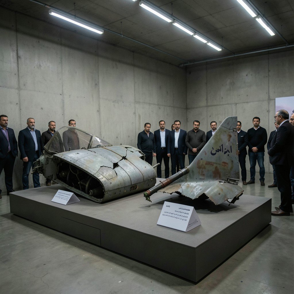 IRGC Unveils Exhibition of Downed US and Israeli Aircraft Wreckage