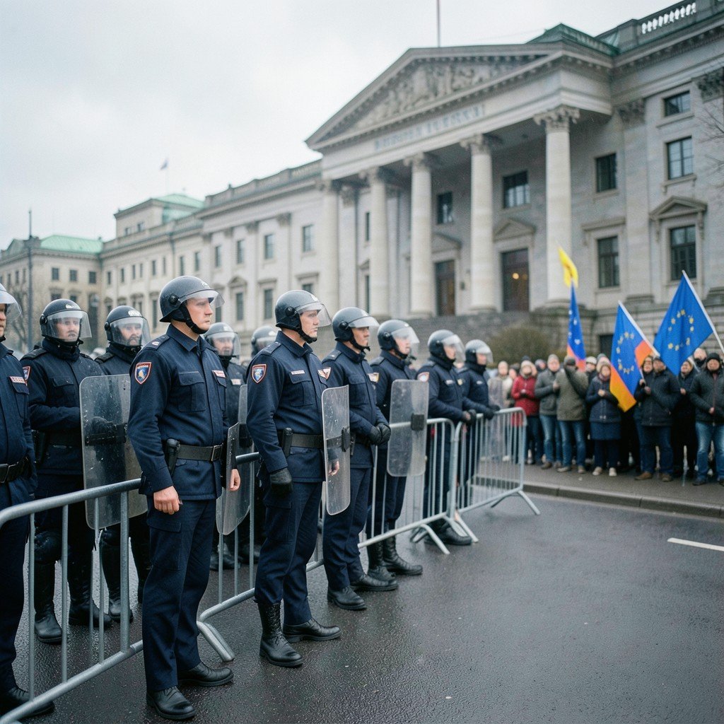 Poland Constitutional Tribunal Police Deployed After Judge Suspended
