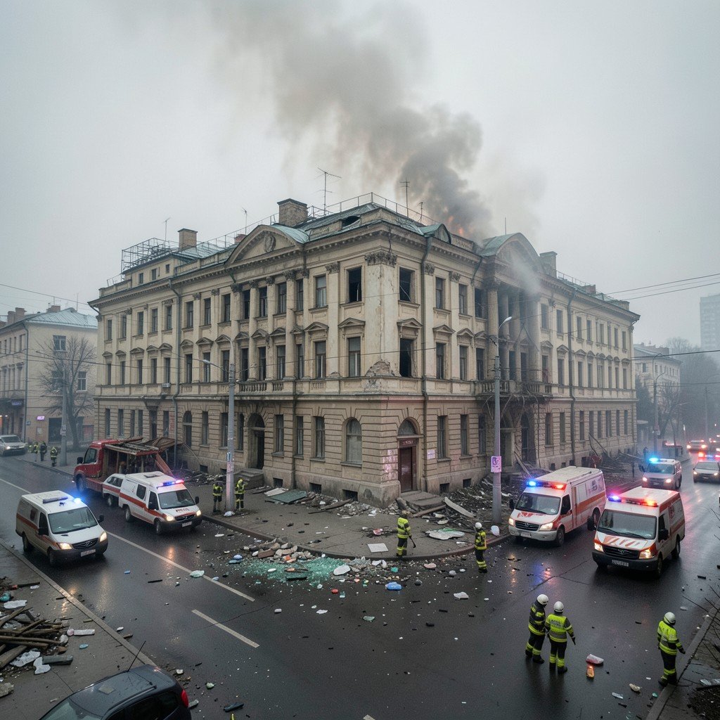 Russia Strikes Kyiv Again After Deadly Drone Attack on Sciences Academy