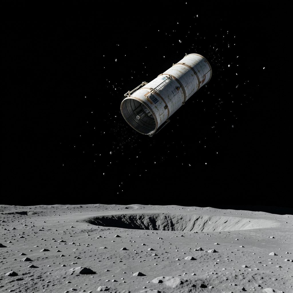 SpaceX Falcon 9 Rocket Stage Crashes Into the Moon at 5,400 MPH