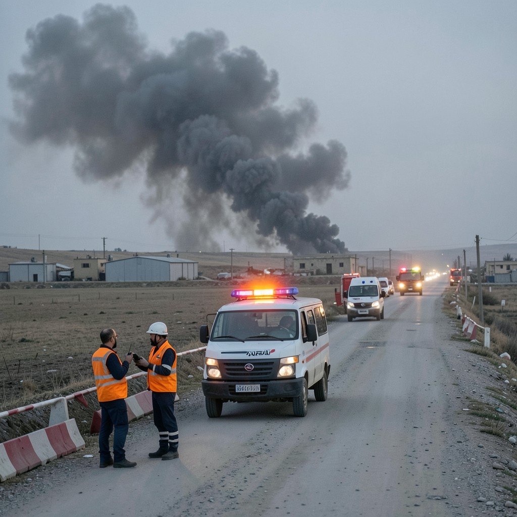 Syria weapons depot explosion near Aleppo injures at least four