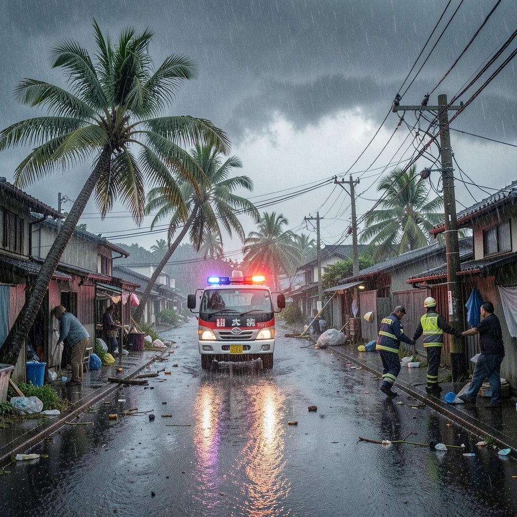 Typhoon Dolphin Strikes Okinawa With 162 km/h Winds, Five Injured